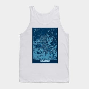 Mainz - Germany Peace City Map Tank Top